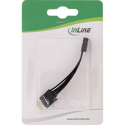InLine® USB 2.0 Verl., intern, 2x 5pol Pfostenstecker auf Pfostenbuchse, 0,05m (Produktbild 2)