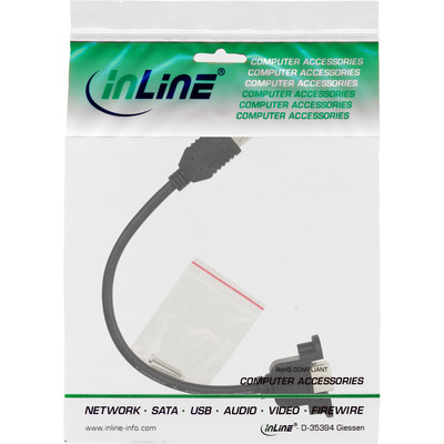 InLine® USB 2.0 Adapterkabel, Buchse A auf Einbaubuchse B, 0,2m (Produktbild 2)