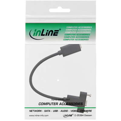 InLine® USB 3.2 Gen.2 Adapterkabel, Buchse C auf Einbaubuchse C, 0,20m (Produktbild 2)