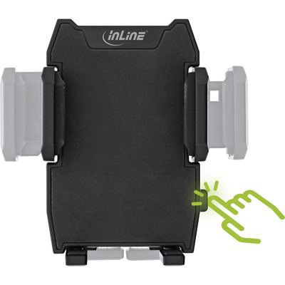 InLine® KFZ Smartphone Halterung mit Saugnapf oder für Lüftungsgitter, universal (Produktbild 2)