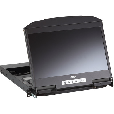 ATEN CL3800NW KVM-Konsole mit 18,5 FullHD-Display, HDMI, DVI, VGA, USB, 19 (Produktbild 3)