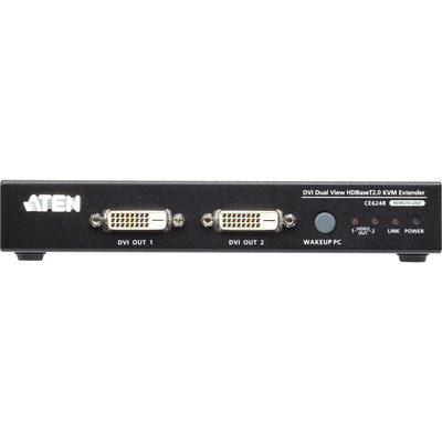 ATEN CE624 Konsolen-Extender, DVI Dual-View, USB, HDBaseT, FullHD, max. 150m (Produktbild 2)