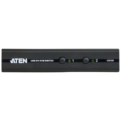ATEN CS72D KVM-Switch, 2-fach, DVI, USB, Audio, kompakt (Produktbild 2)