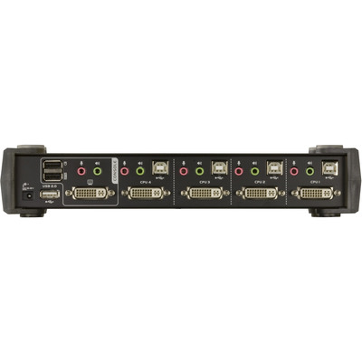 ATEN CS1764A CubiQ KVMP-Switch, 4-fach, DVI, USB, Audio (Produktbild 2)