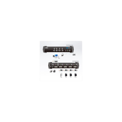 ATEN CS1764A CubiQ KVMP-Switch, 4-fach, DVI, USB, Audio (Produktbild 3)
