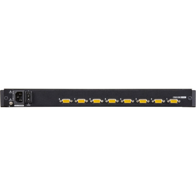 ATEN CL1308N KVMP-Switch, 8-Port, 19 LCD-Konsole, USB, PS/2, VGA, Tastatur (Schweiz) mit LED-Beleuchtung (Produktbild 2)