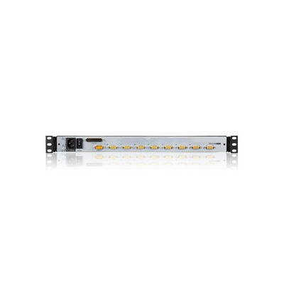 ATEN CL5808N KVMP-Switch 8-fach, Slideaway-Konsole mit 19-Display, USB, PS/2, Dual Rail, DE-Layout (Produktbild 2)