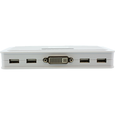 InLine® KVM Switch, 4-fach, DVI-D, USB, mit Audio, integr. Kabel (Produktbild 2)