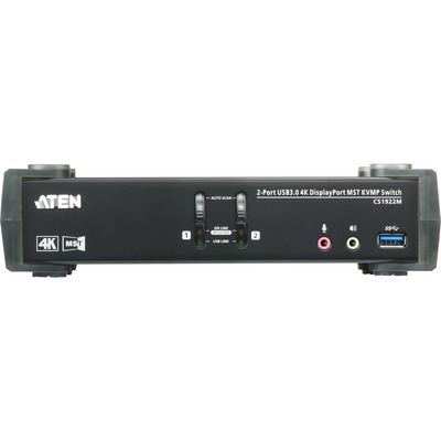 ATEN CS1922M KVMP-Switch 2-fach, DisplayPort mit MST, USB 3.0, 4K (Produktbild 2)