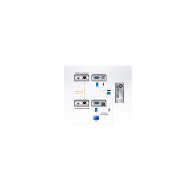 ATEN CE100 Konsolen-Extender, KVM, VGA, USB, max. 100m  (Produktbild 5)