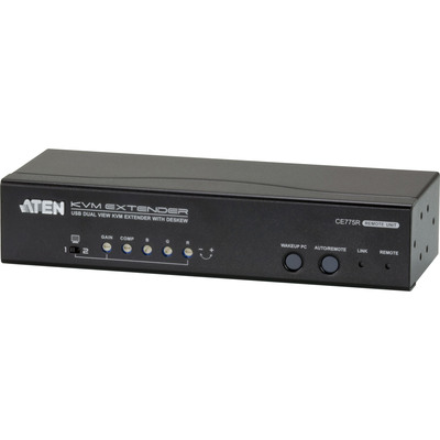ATEN CE775 Konsolen-Extender, Dual View, USB, RS232, mit Audio, bis 300m (Produktbild 2)