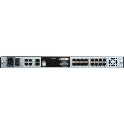 ATEN KL1116VN UK Cat.5 KVM over IP Switch 16-Port, 19-LCD, Dual-Rail, UK-Layout (Produktbild 3)
