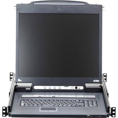 ATEN CL5708IN DE KVM over IP Switch 8-Port 19-LCD (PS/2-USB VGA) DE-Layout (Produktbild 2)