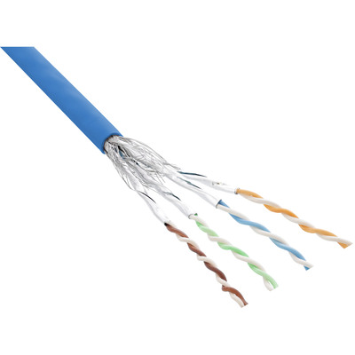 InLine® Patchkabel Cat.6 S/FTP (PiMf), blau, AWG27, PVC, CU, 100m (Produktbild 2)
