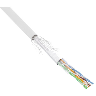 InLine® Patchkabel Cat.5e, weiß, SF/UTP, AWG26, PVC, 100m (Produktbild 2)