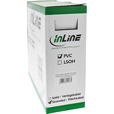 InLine® Patchkabel Cat.6 S/FTP (PiMf), orange, AWG27, PVC, CU, 100m (Produktbild 3)