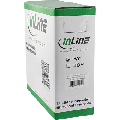 InLine® Patchkabel Cat.6 S/FTP (PiMf), schwarz, AWG27, PVC, CU, 100m (Produktbild 3)