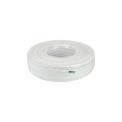 InLine® Modularkabel, 6adrig Flachband weiß, 100m Ring (Produktbild 2)