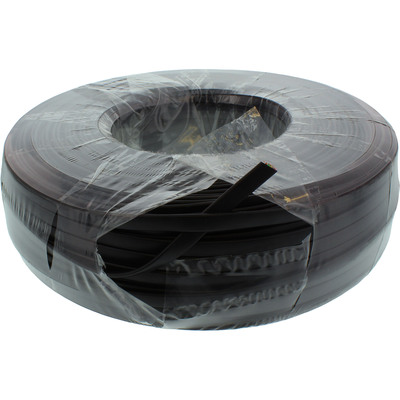 InLine® Modularkabel, 6adrig Flachband schwarz, 100m Ring (Produktbild 2)