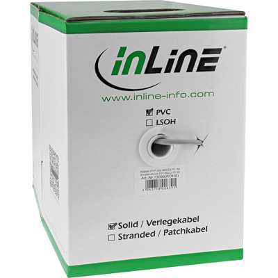 InLine® Verlegekabel, SF/UTP, Cat.5e, AWG24 CCA, PVC, 100m (Produktbild 2)