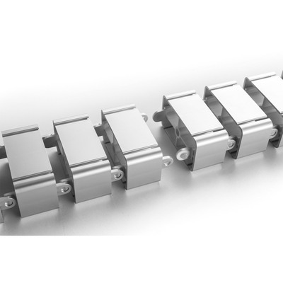InLine® Kabelkanal flexibel für höhenverstellbare Tische, 4 Kammern, grau (Produktbild 3)