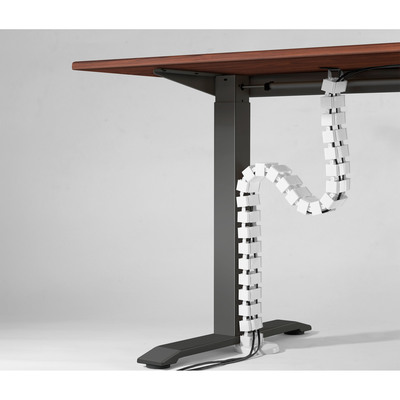 InLine® Kabelkanal flexibel für höhenverstellbare Tische, 4 Kammern, weiß (Produktbild 3)