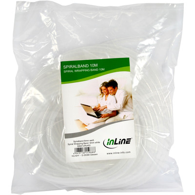 InLine® Spiralband 10m, natur, 16mm (Produktbild 2)
