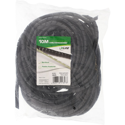 InLine® Spiralband Kabelschlauch 10m, schwarz, 10mm (Produktbild 11)