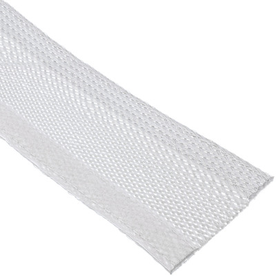InLine® Kabelschlauch, Gewebeschlauch mit Klettverschluss, 1m x 25mm Durchmesser, weiß (Produktbild 3)