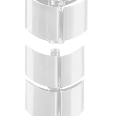 InLine® Kabelkanal flexibel, vertikal für Tische, 2 Kammern, 0,80m, weiß (Produktbild 3)