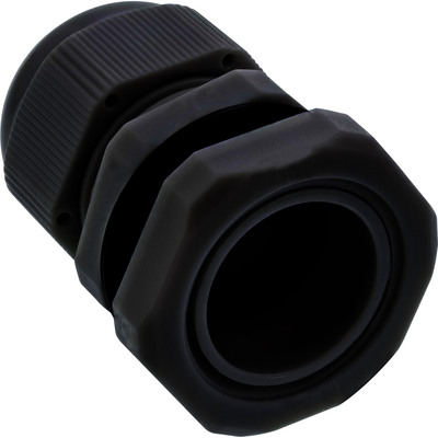 InLine® Kabeldurchführung PG 7 Nylon IP68 3,5-6mm, schwarz, 10 Stück (Produktbild 2)