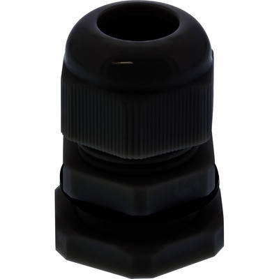 InLine® Kabeldurchführung PG 7 Nylon IP68 3,5-6mm, schwarz, 10 Stück (Produktbild 3)