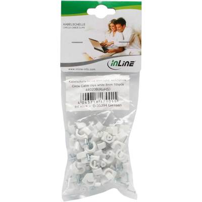 InLine® Kabelschelle 8mm rund, weiß, 100 Stück (Produktbild 11)