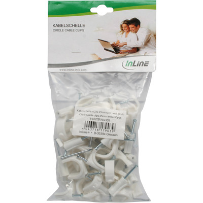 InLine® Kabelschelle 10mm rund, weiß, 50 Stück (Produktbild 11)