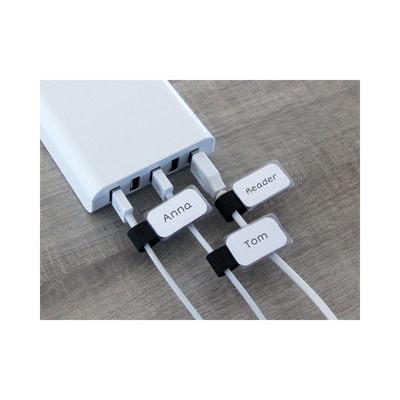 Label-The-Cable Mini, LTC 2510, 10er Set schwarz (Produktbild 6)
