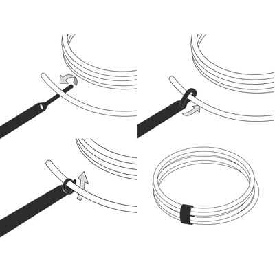 Label-The-Cable Basic, LTC 1110, 10er Set schwarz (Produktbild 6)