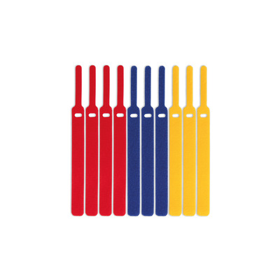Label-The-Cable Basic, LTC 1130, 10er Set mix (gelb, blau, rot) (Produktbild 3)