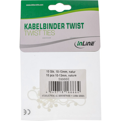 InLine® Kabelbinder Twist 10-13mm, natur, 10 Stück (Produktbild 11)