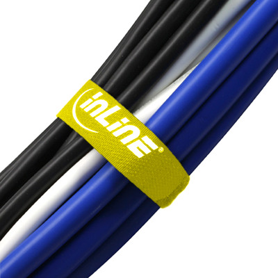 InLine® Klettschlaufen 20x300mm, 10er, gelb (Produktbild 3)