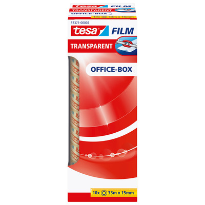 tesafilm® transparent, 10 Rollen, Office Box, 33m x 15mm (Produktbild 3)