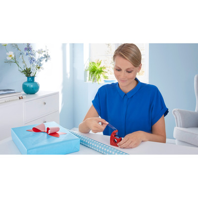 tesa® Easy Cut, Handabroller, rot-blau, 33m x 19mm, leer (Produktbild 2)
