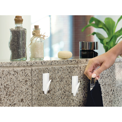 tesa Powerstrips-Haken, large trend, 2er-Pack, weiß (Produktbild 2)