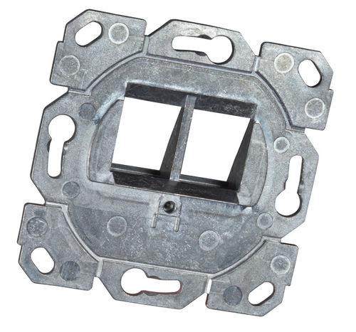 Tragring 2-fach, fr Keystones, RJ45, designfhig TAE, ET-25111K (Produktbild 1)