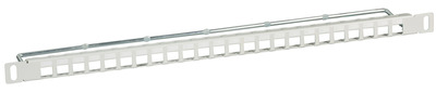 Verteilerfeld 19 0,5HE, 24-Port, grau, RAL7035, 37586.1 (Produktbild 1)