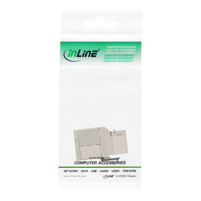 InLine® Keystone RJ45 Buchse / Buchse Einsatz, SNAP-In, Cat.6A STP  (Produktbild 5)