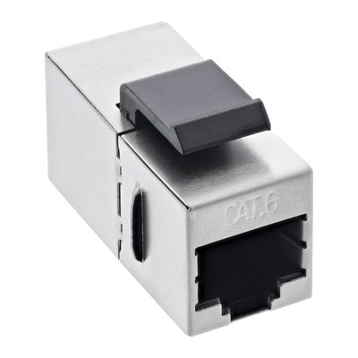 InLine® RJ45 Buchse / Buchse Einsatz gewinkelt 90°, SNAP-In, Cat.6 STP (Produktbild 2)