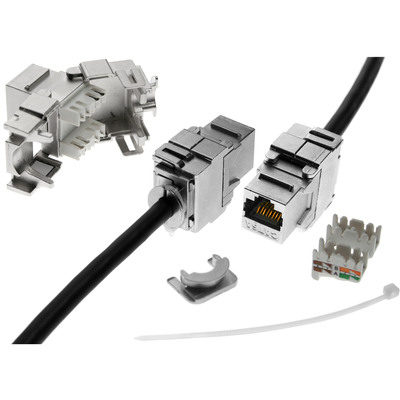 InLine® RJ45 Bu/LSA Einsatz, Keystone SNAP-In, Cat.6a (Produktbild 3)