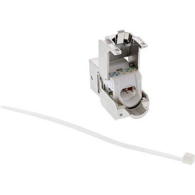 InLine® Keystone RJ45 Buchse, SNAP-In, Cat.6a, mit Staubschutz schwarz (Produktbild 3)