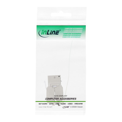 InLine® Keystone RJ45 Buchse, SNAP-In, Cat.6a, mit Staubschutz schwarz  (Produktbild 5)