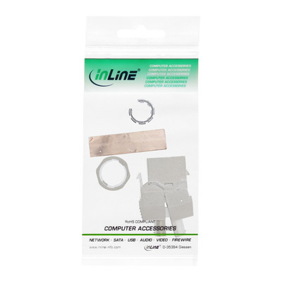 InLine® Keystone RJ45 Buchse, SNAP-In, Cat.6a, Schraubverschluss (Produktbild 6)